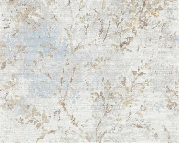 PARATO HOMECOMING PVC   /TNT FOLIAGE BLU 0,53X10,05MT