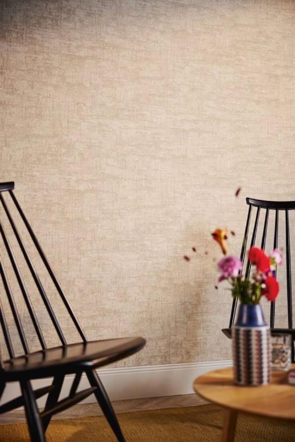 PARATO HOMECOMING PVC   /TNT UNITO BEIGE 0,53X10,05MT