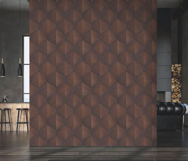 PARATO KROMA PVC        /TNT DESIGN BRONZE 0,53X10,05MT