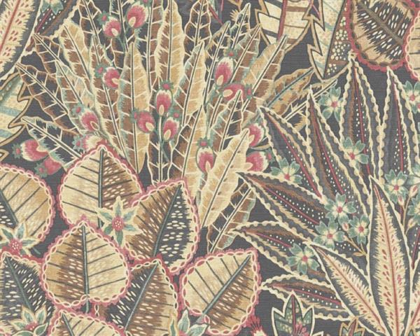 PARATO FLORAL FUSION PVC/TNT FOLIAGE ORG.0,53X10,05MT