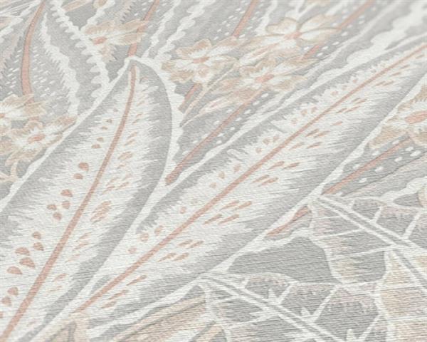 PARATO FLORAL FUSION PVC/TNT FOLIAGE TAUPE 0,53X10,05MT