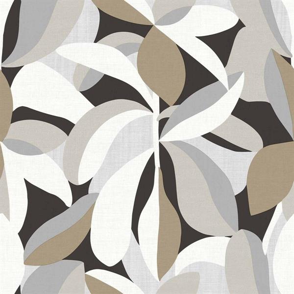 PARATO FLORAL FUSION PVC/TNT FOLIAGE BLACK 0,53X10,05MT