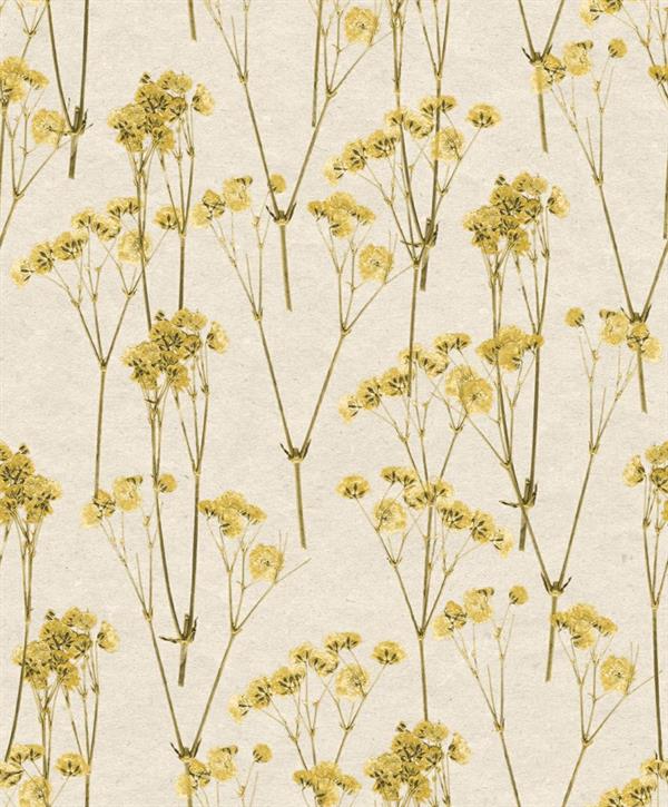 PARATO HERBARIUM ECODECO/FLOWERS YELLOW 0,53X10,05MT