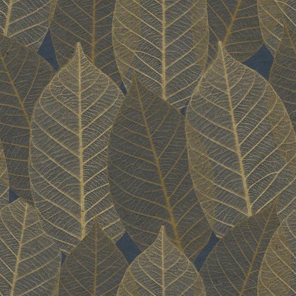 PARATO HERBARIUM ECODECO/FOLIAGE BLUE/GOLD 0,53X10,05MT