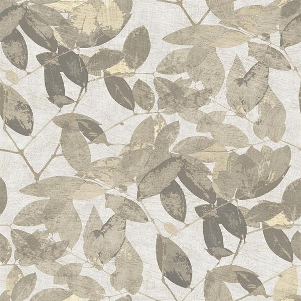 PARATO HERBARIUM ECODECO/FOLIAGE TAUPE/GOLD 0,53X10,05MT