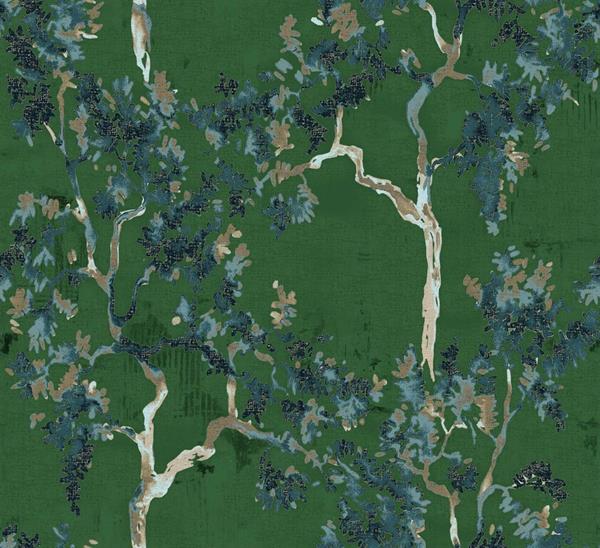 PARATO FORBIDDEN CITY   TNT FOLIAGE GREEN 0,50X10MT