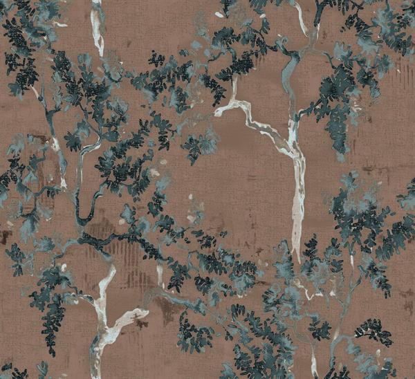 PARATO FORBIDDEN CITY   TNT FOLIAGE BROWN 0,50X10MT