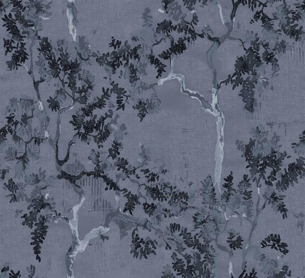 PARATO FORBIDDEN CITY   TNT FOLIAGE GREY 0,50X10MT