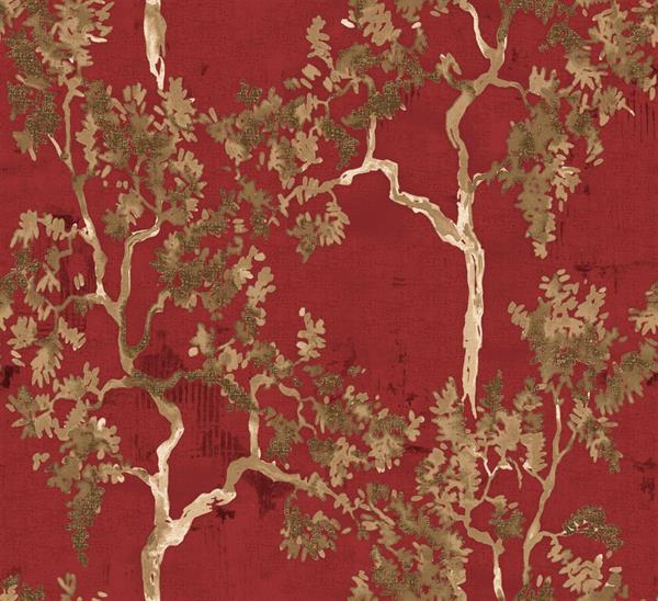 PARATO FORBIDDEN CITY   TNT FOLIAGE RED 0,50X10MT