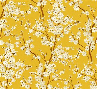 PARATO FORBIDDEN CITY   TNT FLOWERS YELLOW 0,50X10MT