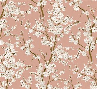 PARATO FORBIDDEN CITY   TNT FLOWERS PINK 0,50X10MT