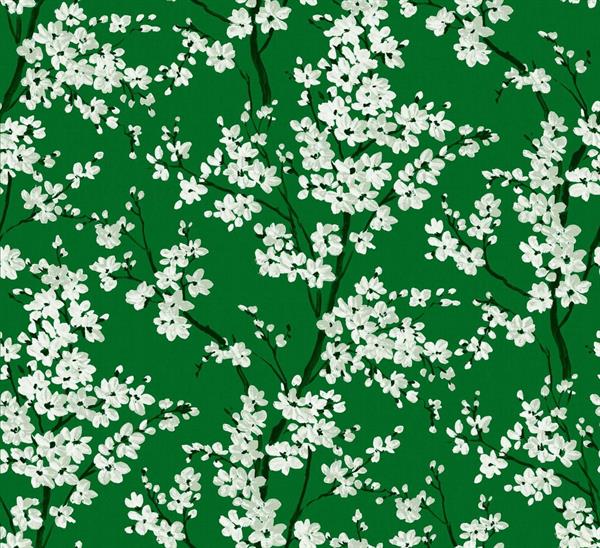 PARATO FORBIDDEN CITY   TNT FLOWERS GREEN 0,50X10MT