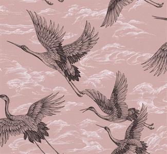 PARATO FORBIDDEN CITY   TNT BIRDS PINK 0,50X10MT