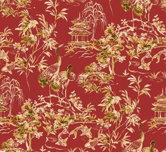 PARATO FORBIDDEN CITY   TNT FOLIAGE RED 0,50X10MT