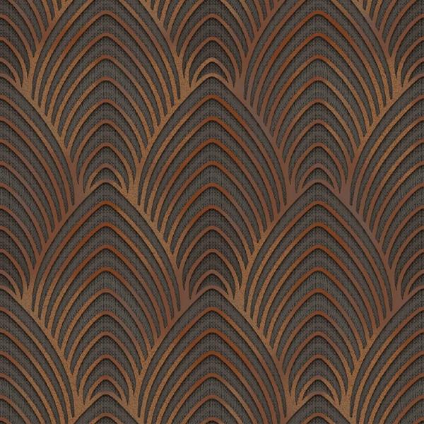 PARATO UTOPIA  PVC/TNT  /DESIGN BRONZE 0,53X10,05MT