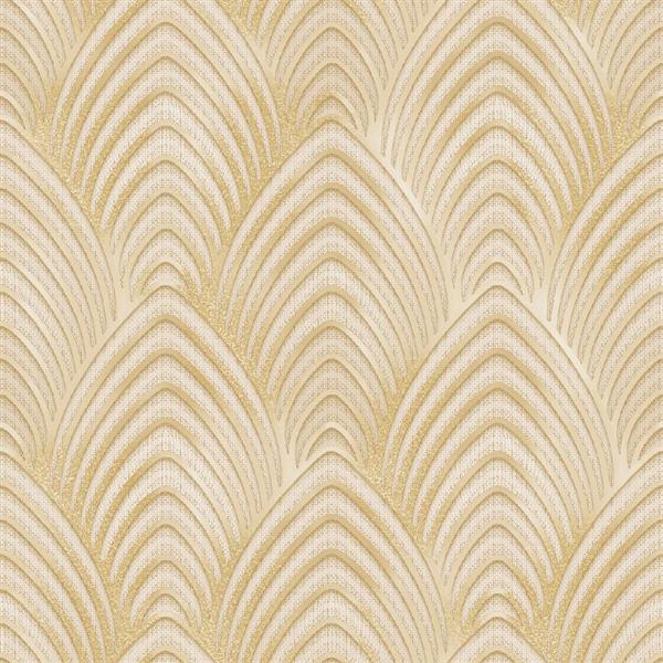 PARATO UTOPIA  PVC/TNT  /DESIGN ICE GOLD 0,53X10,05MT