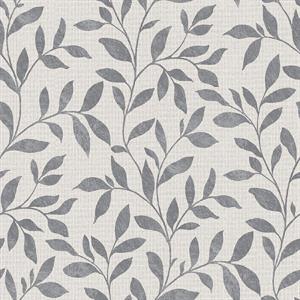 PARATO UTOPIA  PVC/TNT  /FOLIAGE SILVER GREY.0,53X10,05MT