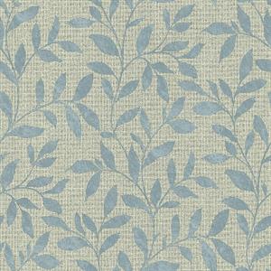 PARATO UTOPIA  PVC/TNT  /FOLIAGE BLUE 0,53X10,05MT