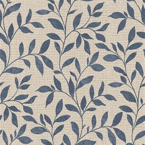 PARATO UTOPIA  PVC/TNT  /FOLIAGE BLUE 0,53X10,05MT