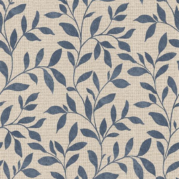 PARATO UTOPIA  PVC/TNT  /FOLIAGE BLUE 0,53X10,05MT