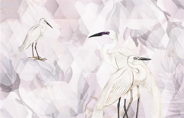 STAMPA DIGITALE IN TNT /BABYLON FLAMINGO 420x270cm