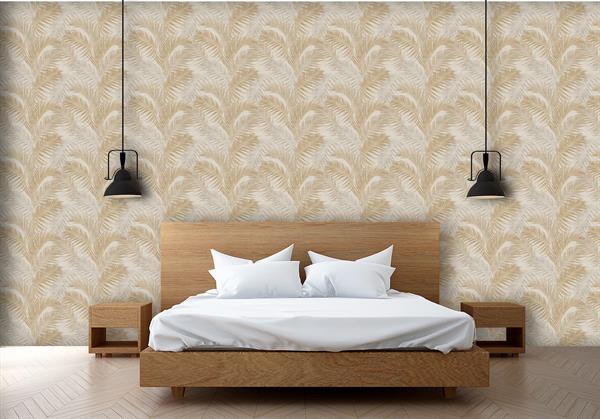 PARATO ROYAL VINILICO SU/TNT FOLIAGE TAUPE 0,53X10,05MT