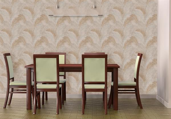 PARATO ROYAL VINILICO SU/TNT FOLIAGE BEIGE 0,53X10,05MT