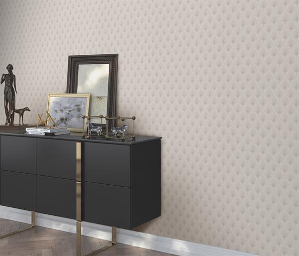 PARATO ROYAL VINILICO SU/TNT DESIGN TAUPE 0,53X10,05MT