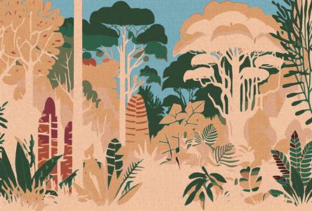 WALL BY PATEL 4 STAMPA  /DIGITALE - JUNGLE B.400x270H.CM