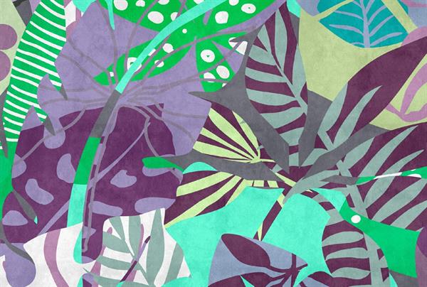 WALL BY PATEL 4 STAMPA  /DIGITALE -FOLIAGE .400x270H.CM