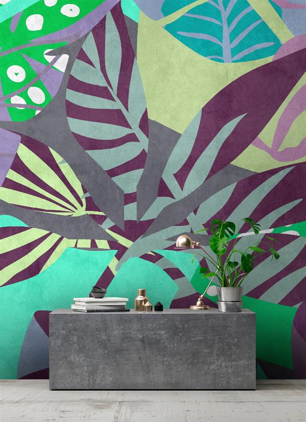 WALL BY PATEL 4 STAMPA  /DIGITALE -FOLIAGE .400x270H.CM