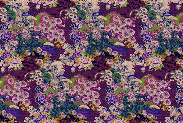 WALL BY PATEL 4 STAMPA  /DIGITALE - FLOWERS V.400x270H.CM