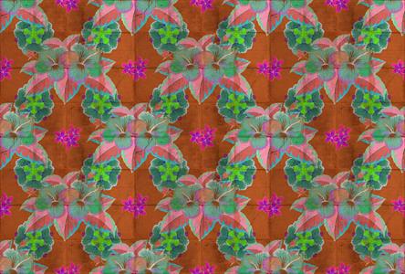 WALL BY PATEL 4 STAMPA  /DIGITALE - 3D FLOWERS 400x270H.CM