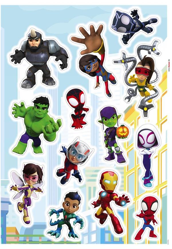 STIKERS INTO WONDERLAND /IN PVC  ADESIVO SPIDY MIS.50X70CM