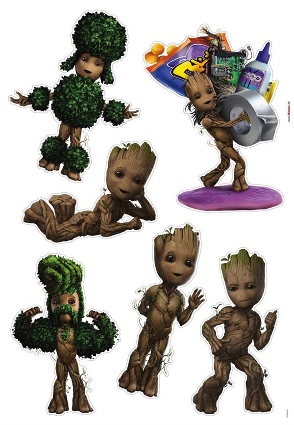 STIKERS INTO WONDERLAND /IN PVC ADESIVO GROOT MIS.50X70CM