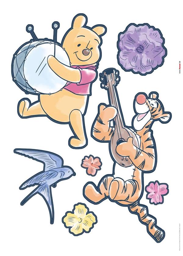 STIKERS INTO WONDERLAND /IN PVC ADESIVO WINNIE MIS.50X70CM