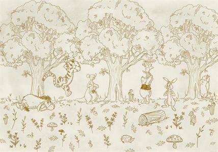 FOTOMURALE WONDERLAND   /IN TNT POOH 400X250 CM(8 TELI)