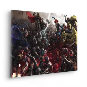 QUADRO INTO WONDERLAND  /IN TNT INTELAIATO AVENGERS 60X40CM