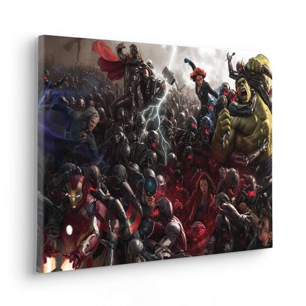 QUADRO INTO WONDERLAND  /IN TNT INTELAIATO AVENGERS 60X40CM