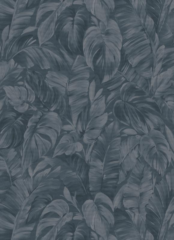 PARATO PLAY OF LIGHT PVC/TNT FOLIAGE BLUE 0,53X10,05MT