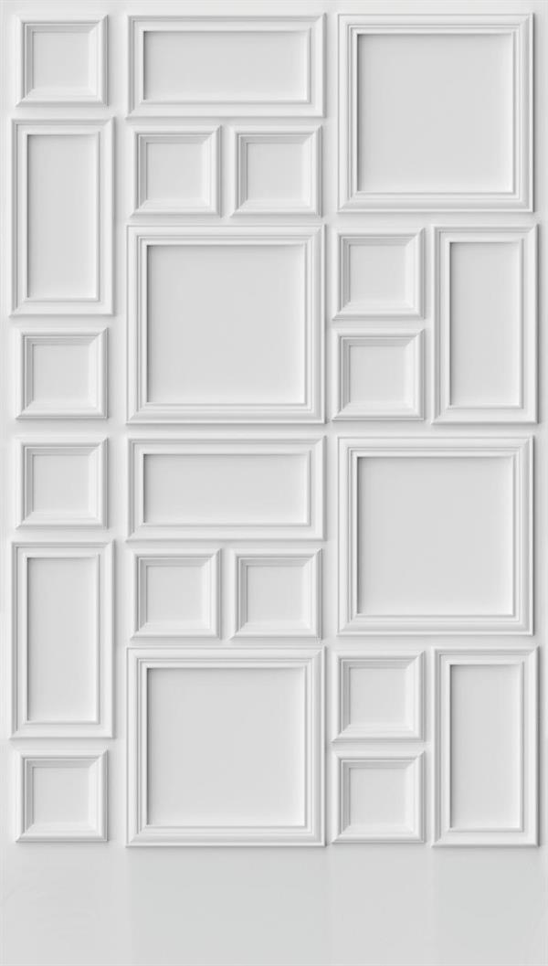 PARATO THE WALL 3  PVC  /TNT DESIGN WHITE 1,59X2,80H MT (3 TELI)