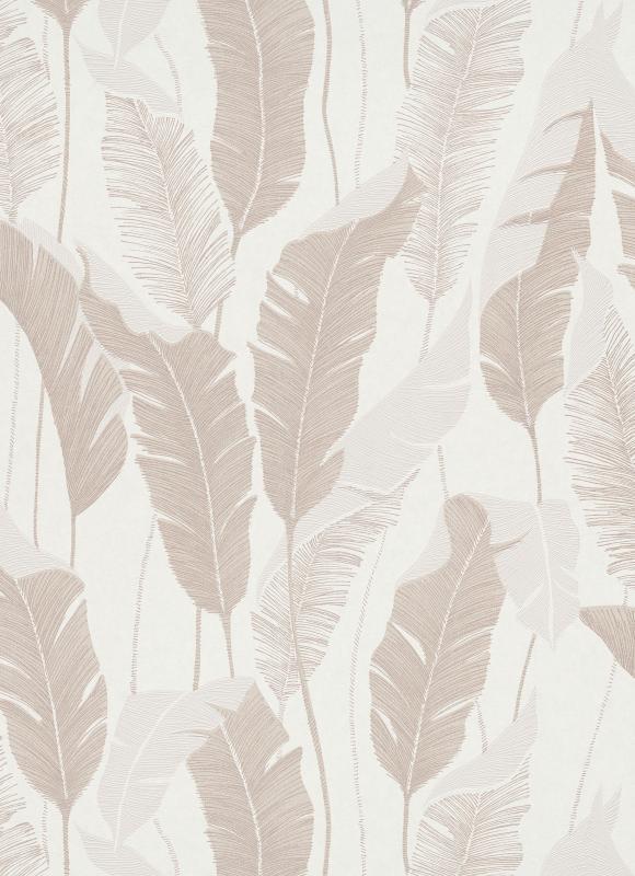 PARATO MELISSA PVC/TNT  FOLIAGE BEIGE 0,53X10,05MT