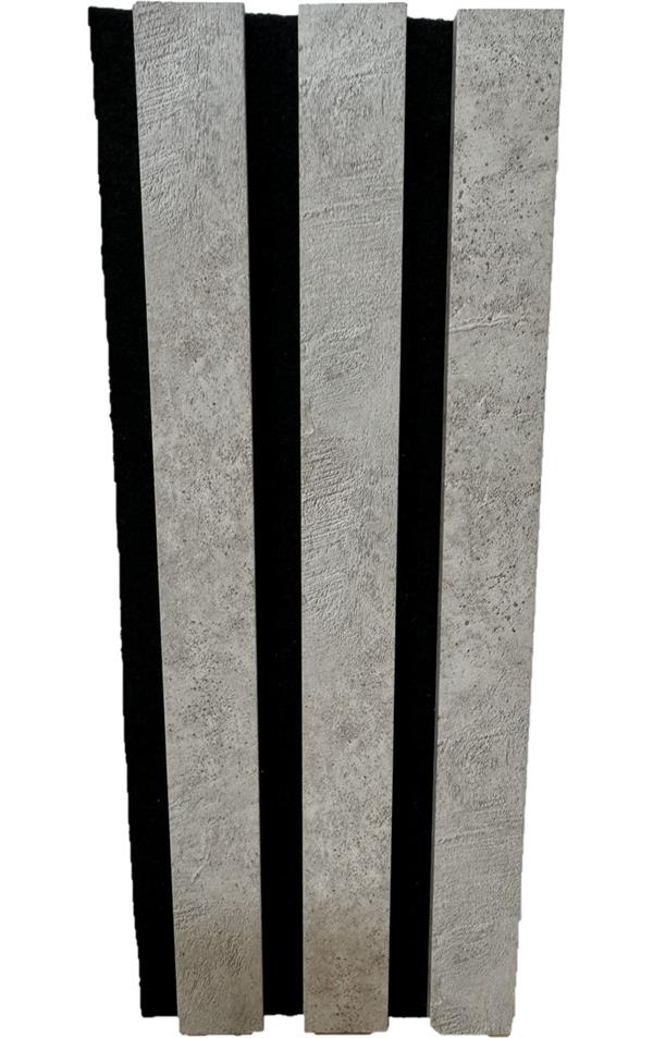 LAMELLO FLESSIBILE GRIGIO CHICAGO CON FELTRO NERO 2780X600X9 MM