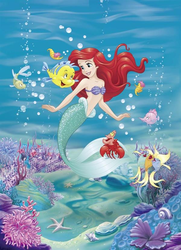 FOTOMURALE KOMAR DISNEY 2020 ARIEL SINGING MIS. 184X254 cm