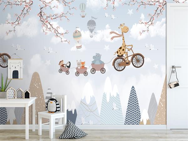 PARATO CUTE WALLS ECO   /TNT KIDS ANIMALS 2,65X2,80H MT (5 TELI)