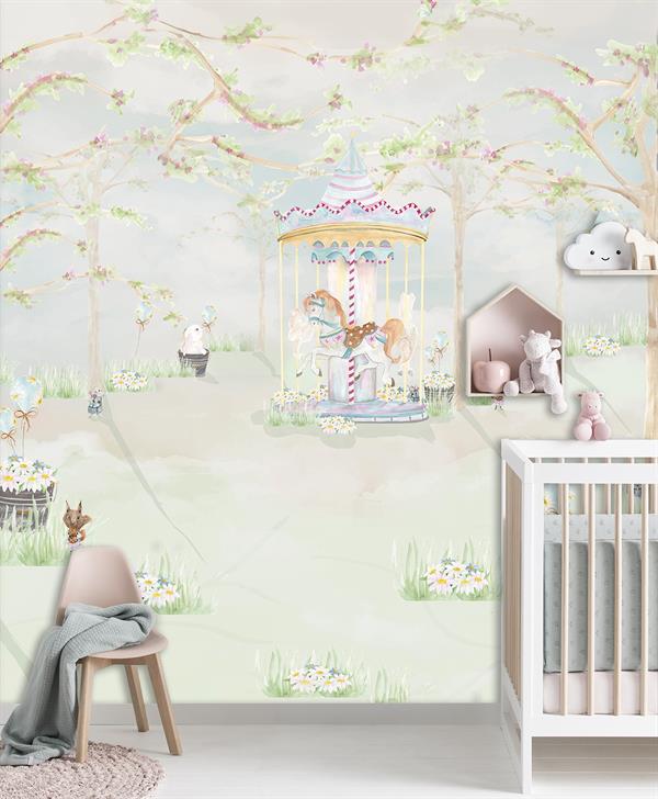 PARATO CUTE WALLS ECO   /TNT LUNA PARK 2,65X2,80H MT ( 5 TELI)