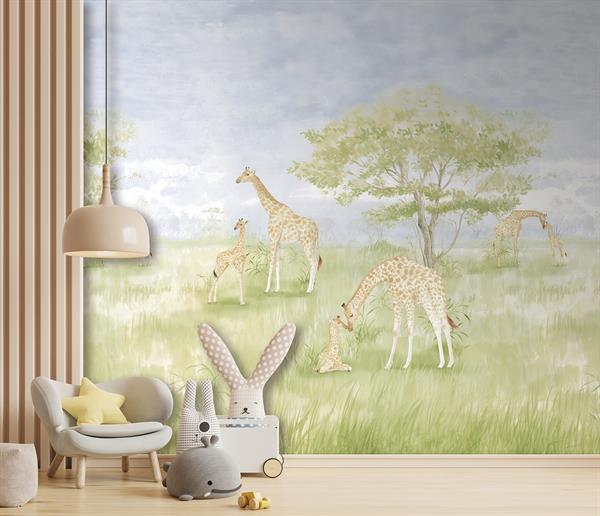 PARATO CUTE WALLS ECO   /TNT GIRAFFE KIDS 2,12X2,80H MT (4 TELI)