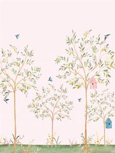 PARATO CUTE WALLS ECO   /TNT TREE WHITE 2,12X2,80H MT (4TELI)