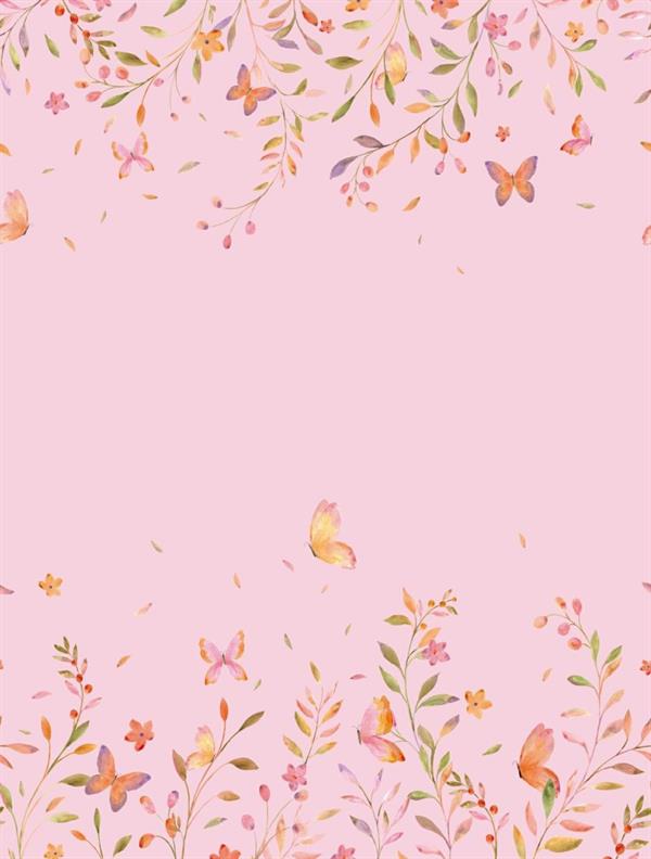 PARATO CUTE WALLS ECO   /TNT FOLIAGE PINK 2,12X2,80H MT(4 TELI)