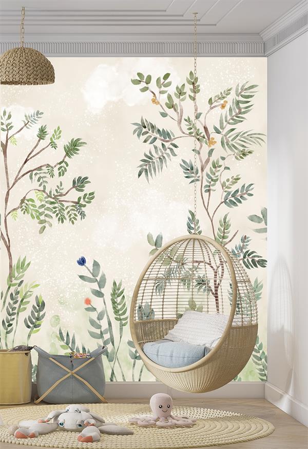 PARATO CUTE WALLS ECO   /TNT TREE CREAM 2,12X2,80H MT (4TELI)